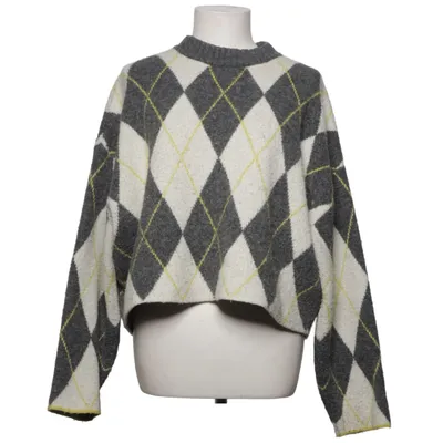 Sweater (Gray, Multicolored) from Pringle of Scotland x H&M Polyester, Acrylic, Wool, Elastane