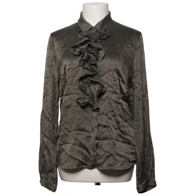Blouse (Gris) de Lilienfels Élasthane, Soie