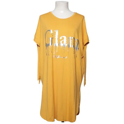 Robe (Jaune) de Roses Élasthane, Viscose