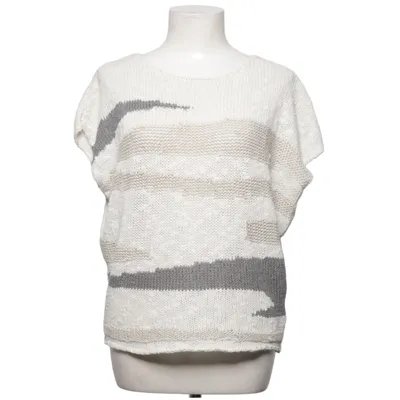 Pull sans manches (Blanc, Gris, Beige) de Truly Acrylique, Coton, Lin, Polyamide
