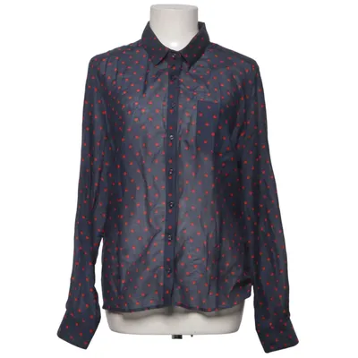 Blouse (Blauw, Rood) van 123 Katoen, Zijde