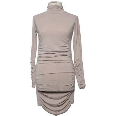 Jurk met col (Beige) van Silvian Heach