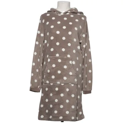 Hoodiekjole (Brun, Hvid) fra Loving Loungewear Polyester