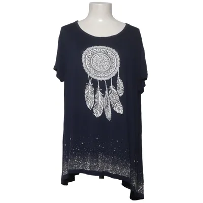 T-shirt (Bleu) de Glo-Story Élasthane, Viscose