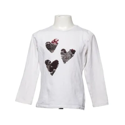 T-shirt à manches longues (Blanc) de Happy Kids by Tchibo Coton, Élasthane