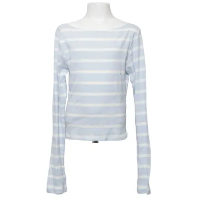 Lange mouwen shirt (Blauw, Wit) van KappAhl Katoen, Elastaan