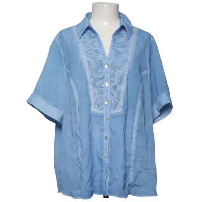 Korte mouwen shirt (Blauw) van Mona Polyester