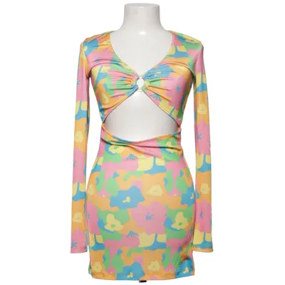 Kjole (Pink, Gul, Blå, Flerfarvet) fra NA-KD Elastan, Polyester