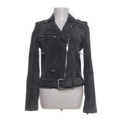 Biker jacket (Gray) from Review Polyester, Leather