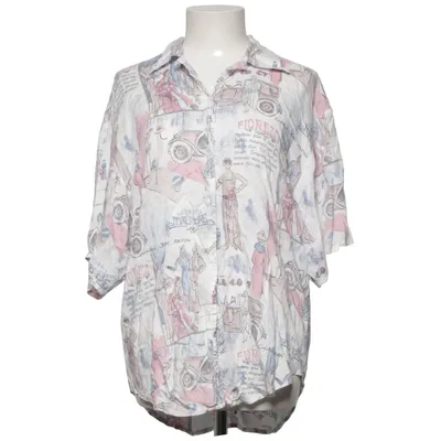 Korte mouwen shirt (Wit, Meerkleurig) van Colour Attitude Viscose