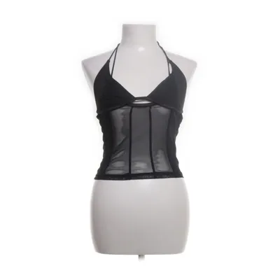 Halter neck top (Black) Elastane, Polyester