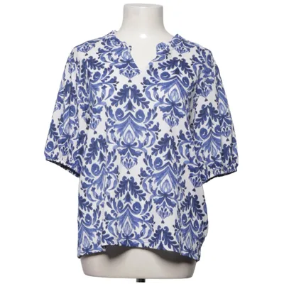Blus (Blå, Vit) från Ellos Elastan, Polyester