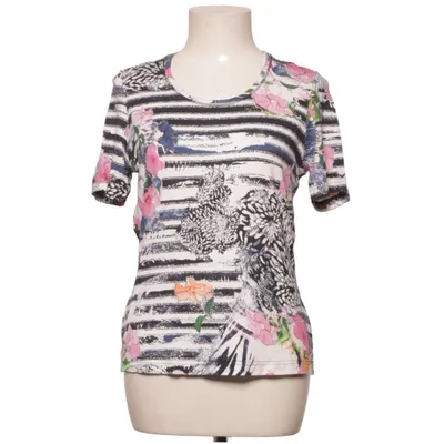 T-shirt (White, Multicolored) from Gelco Elastane, Viscose