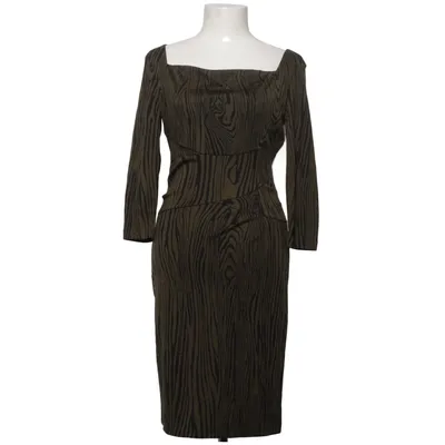 Jurk (Bruin, Zwart) van Diane von Furstenberg Elastaan, Zijde, Wol