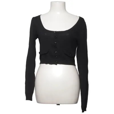 Cardigan (Zwart) van Legend Knit Katoen