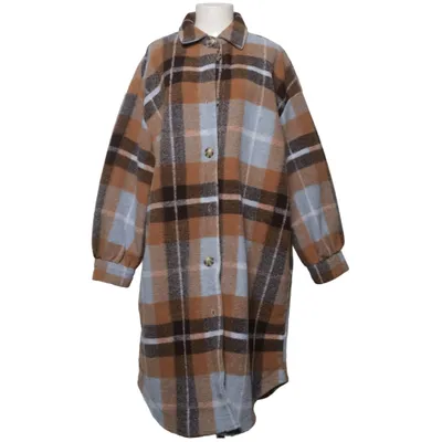 Överskjorta (Brun, Blå) från ONLY Carmakoma Polyester