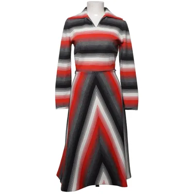 Dress (Red, Black, White) from Mackerness Polyester, Silk