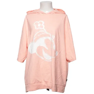 Kortärmad huvtröja (Rosa, Vit) från Trigema Bomull, Polyester