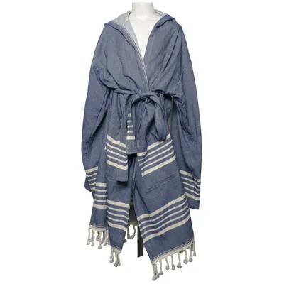 Bathrobe (Blue, White) from Zan Zan Tu Cotton