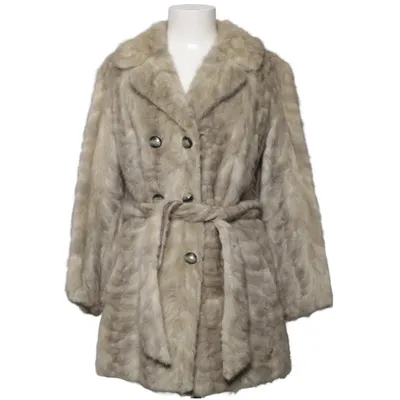 Pälskappa (Grå) Minkpäls