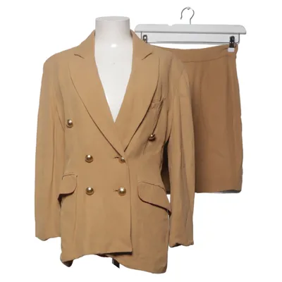 Jakkesæt med nederdel (Beige) fra Moschino Cheap and Chic Acetat, Viscose