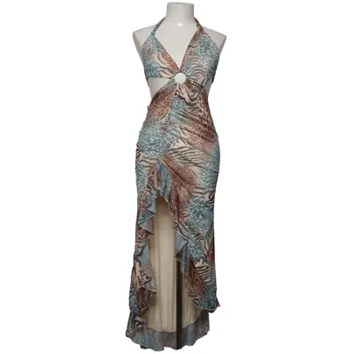 Robe dos-nu (Bleu, Marron, Multicolore) de Shein Élasthane, Polyester