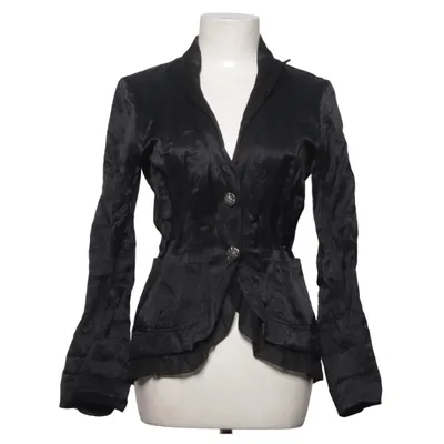 Blazer (Black) from Prêt à Porter Cotton, Metallic fiber, Polyester, Viscose