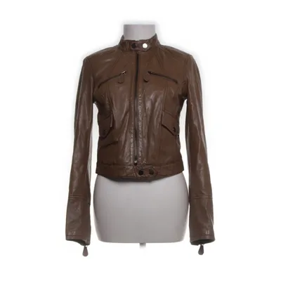 Läderjacka (Brun) Polyester, Skinn