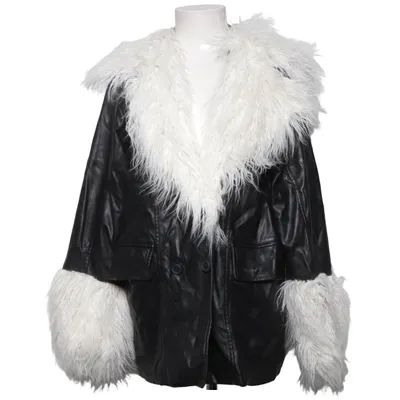 Jacka (Svart, Vit) från ASOS Luxe Akryl, Polyester, Polyuretan