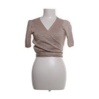 Wrap top (Beige) from Costes Rebel Acrylic, Metallic fiber