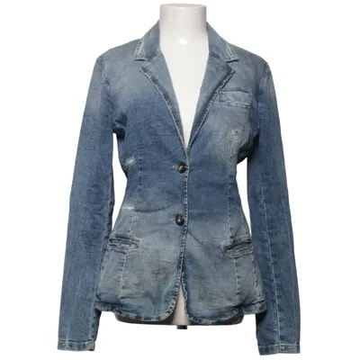 Denim jacket (Blue) from Please Cotton, Elastane, Polyester
