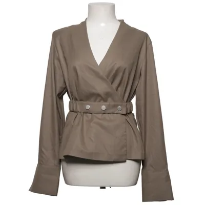 Wikkelvest (Bruin) van Gestuz Elastaan, Gerecycled polyester, Viscose
