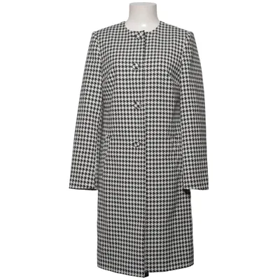 Coat (Black, White) from Bialcon Cotton, Elastane, Polyester