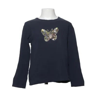 Langærmet t-shirt (Blå, Flerfarvet) fra Zara Girls Soft Collection Bomuld, Elastan