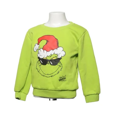 Collegetröja (Grön, Röd, Vit) från The Grinch Bomull, Polyester
