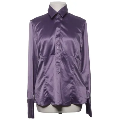 Blus (Lila) från Zara Basic Bomull, Elastan