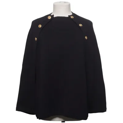 Poncho (Schwarz) von Stenströms Merinowolle