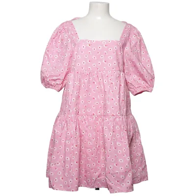 Kjole (Pink, Hvid) fra CRS Økologisk bomuld, Genanvendt polyester