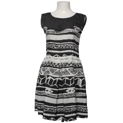 Dress (Black, White) from Anmol Polyester
