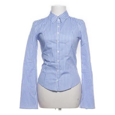 Skjorta (Blå, Vit) från Bershka Bomull