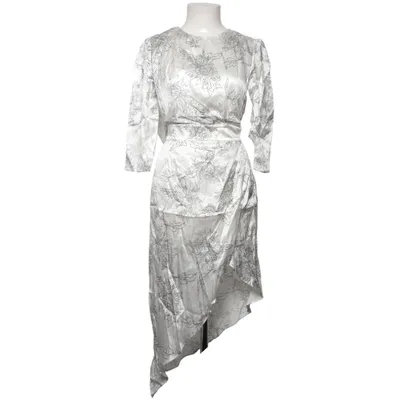 Robe (Blanc, Noir) de MOTF Soie, Viscose