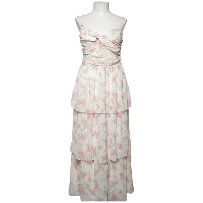 Långklänning (Vit, Rosa, Grön) från Bubbleroom Återvunnen polyester