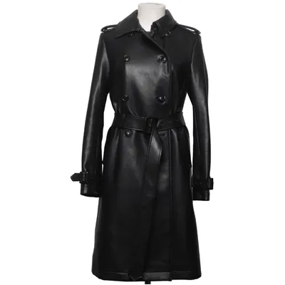 Trenchcoat (Svart) från Uniqlo Elastan, Polyester, Polyuretan