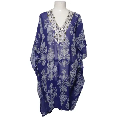 Robe de plage (Bleu, Blanc) de Tridagna Polyester