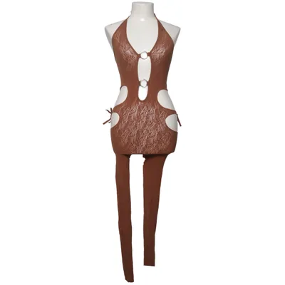 Byxdress (Brun) från Fashion Nova Elastan, Polyamid