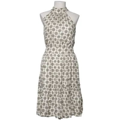 Dress (White, Brown) from Michael Kors Silk, Viscose