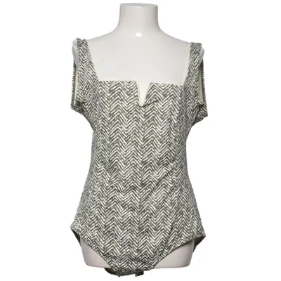 Maillot de bain une pièce (Vert, Blanc) de Couchel Élasthane, Polyamide