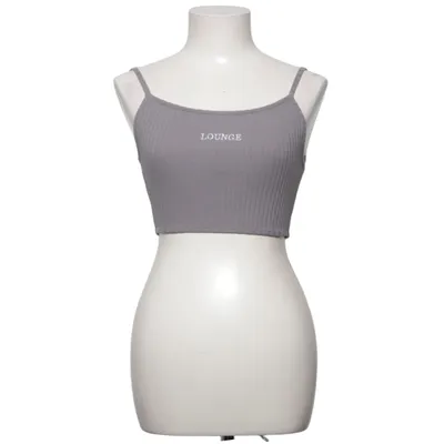 Crop top (Gray) from Lounge Apparel Cotton, Elastane