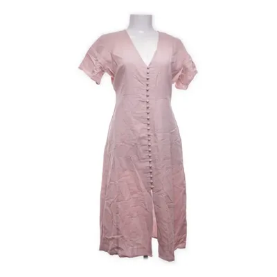 Shirt dress (Button Front Linen-blend Dress) from NA-KD Cotton, Linen