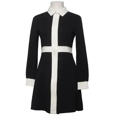 Klänning (Svart, Vit) från Jumperfabriken Elastan, Viskos